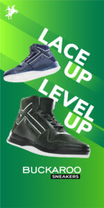 Step up in style with Buckaroo Sneakers—premium casual shoes designed for ultimate comfort, vibrant color, and all-day wearability. Featuring innovative construction, textured soles, and bold patterns, Buckaroo’s latest collection is perfect for fashion-forward millennials and active lifestyles.